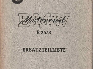 1954 BMW R 25/3 Ersatzteilliste (# 1235)