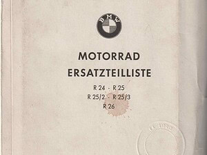 1956 BMW R 24, R 25, R 25/2, R 25/3, R 26 Ersatzteilliste (# 1249)