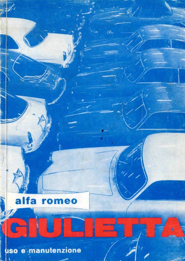 1962 Alfa Romeo Giulietta "Uso e manutenzione" instructieboekje (# 24841)