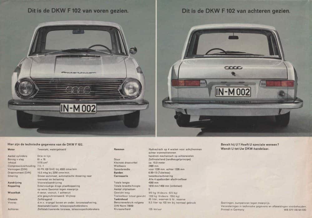1963 Auto Union / DKW F102 (# 22395) - Afbeelding 2