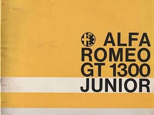 1966 Alfa Romeo GT 1300 Junior instructieboek / Uso e Manutenzione (# 17633)
