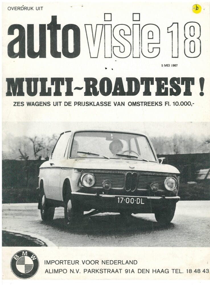 1967 BMW 1600-2 Autovisie multitest (# 8694)