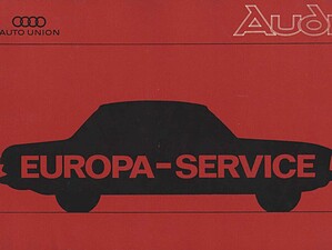 1968 Audi Europa service boekje (# 19439)
