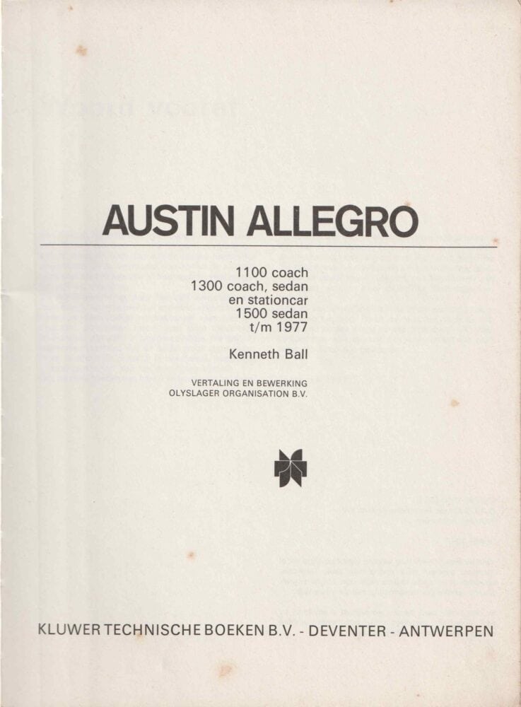 1974 Austin Allegro "Leer 'm kennen" boek (# 19488) - Afbeelding 2