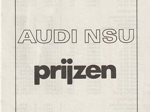 1975 Audi 50/80/100 prijslijst 01-1975 (# 4447)