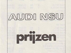 1976 Audi 50/80/100/RO 80 prijslijst 10-1976 (# 19072)