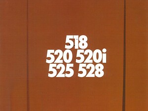 1976 BMW 5 serie 518, 520, 520i, 525, 528 E12 (# 432)
