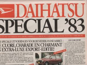 1983 Daihatsu Special krant (# 9690)