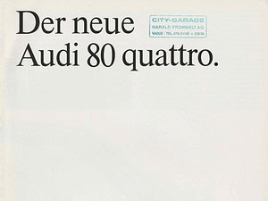 1984 Audi 80 B2 Quattro (# 17959)