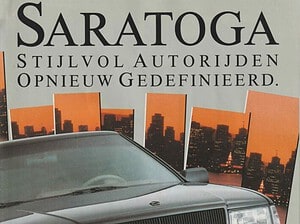 1989 Chrysler Saratoga met prijslijst (# 8467)