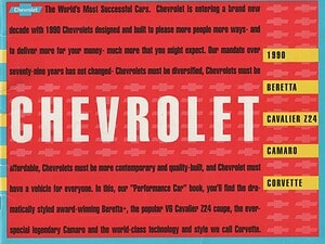 1990 Chevrolet programma (# 9458)