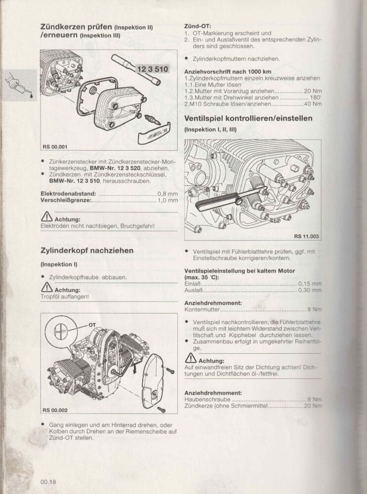 1996 BMW R 850 R, R 1100 R, R 1100 GS, R 1100 RS, R 1100 RT Reparaturanleitung (# 1267) - Afbeelding 2