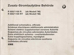 1997 BMW R 850 / R 1100 Zusatz-Stromlaufpläne Behörde(# 1376)