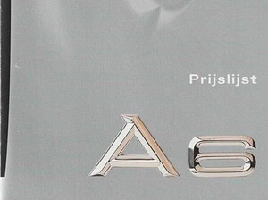 1999 Audi A6 C5 prijslijst 09-1999 (# 9059)
