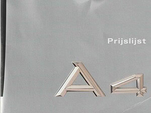 2000 Audi A4 B5 prijslijst 01-2000 (# 19127)