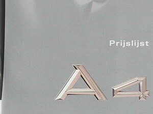 2000 Audi A4 B5 prijslijst 06-2000 (# 19129)