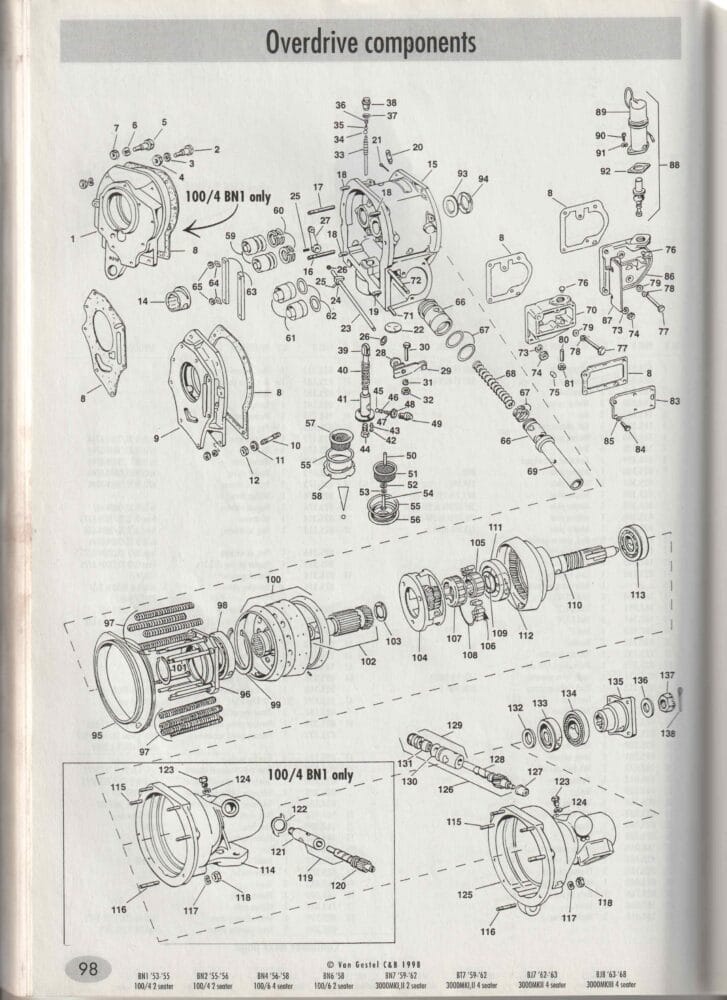 2000 Austin Healey Parts Catalogue (# 19506) - Afbeelding 3