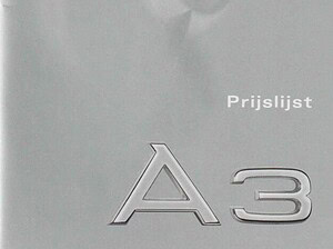2001 Audi A3 8L prijslijst 06-2001 (#19135)