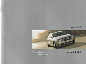 2004 Audi A6 C6 prijslijst 03-2004 (# 13827)
