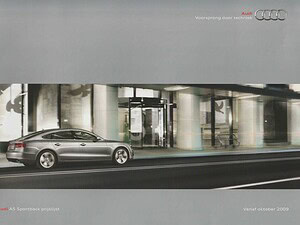 2009 Audi A5 B8 Sportback prijslijst 10-2009 (# 7296)