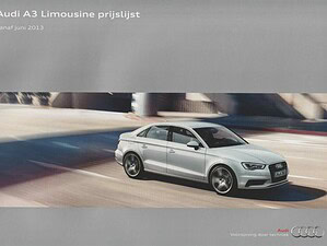 2013 Audi A3 8V Limousine prijslijst 06-2013 (# 19140)
