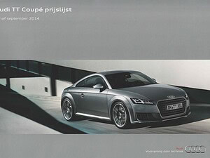 2014 Audi TT 8J Coupé prijslijst 09-2014 (# 8999)