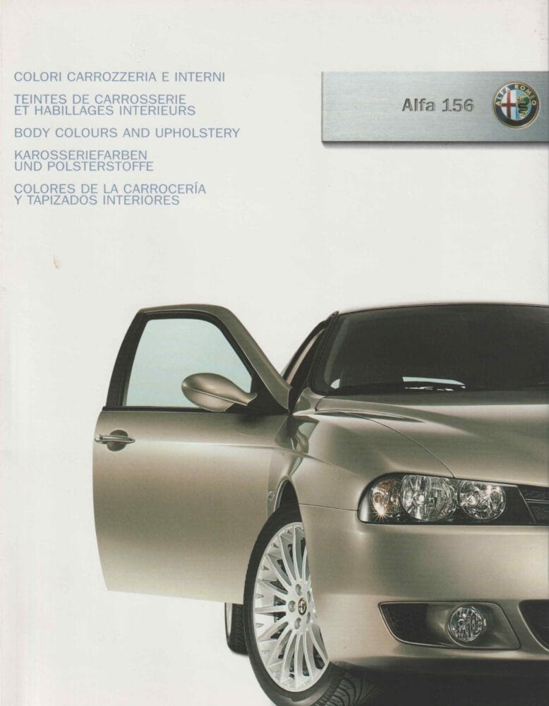 2003 Alfa Romeo Alfa 156 Kleuren en Bekleding (# 11035)