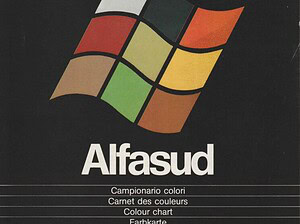 1977 Alfa Romeo Alfasud Kleuren en Bekleding (# 13026)