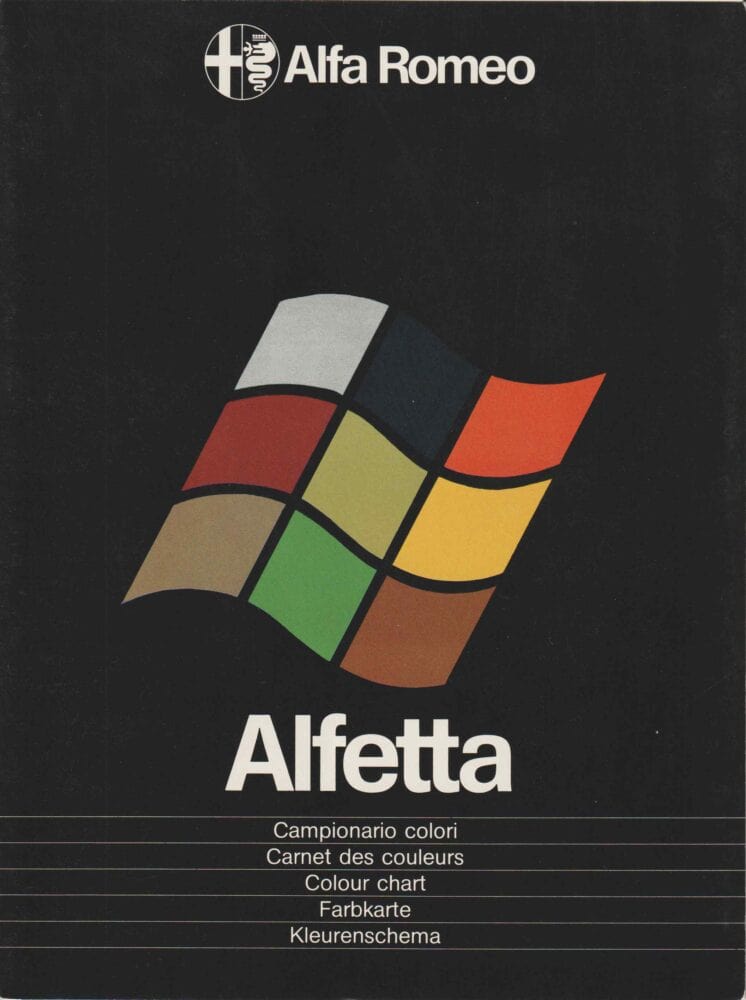 1979 Alfa Romeo Alfetta Kleuren en Bekleding (# 11023)