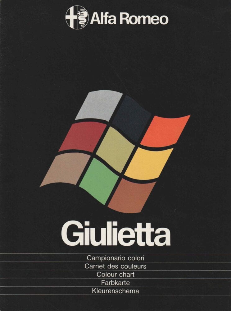 1977 Alfa Romeo Giulietta Kleuren en Bekleding (# 11022)
