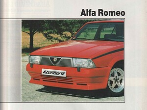 1988 Alfa Romeo Zender accessoires (# 7147)