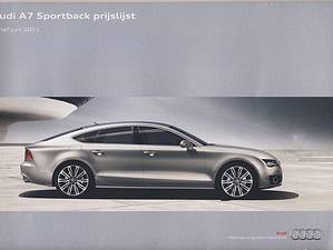 2011 Audi A7 Sportback prijslijst 06-2011 (# 8907)