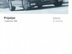1996 BMW 3 Serie E36 - Prijslijst 09-1996 (# 13402)