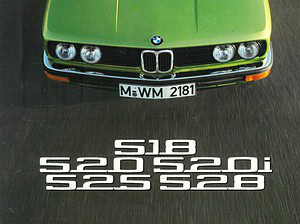 1975 BMW 5 serie 518, 520, 520i, 525, 528 E12 (# 426)