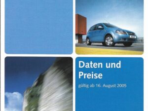 2005 Chevrolet prijslijst 08-2005 (# 13831)