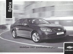 2007 Chevrolet Epica specificatie en prijzen 01-2007 (# 13859)
