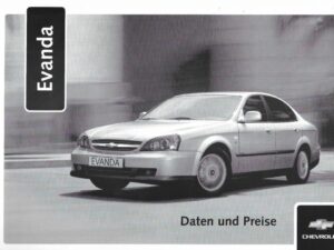 2006 Chevrolet Evanda Daten und Preise (# 13845)