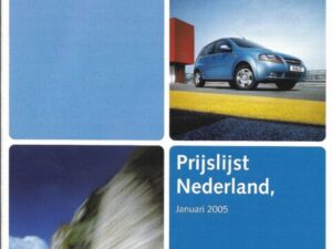 2005 Chevrolet prijslijst 01-2005 (# 13833)