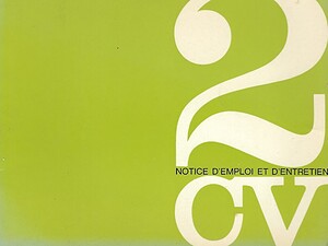 1964 Citroën 2CV - Instructieboekje (# 23029)