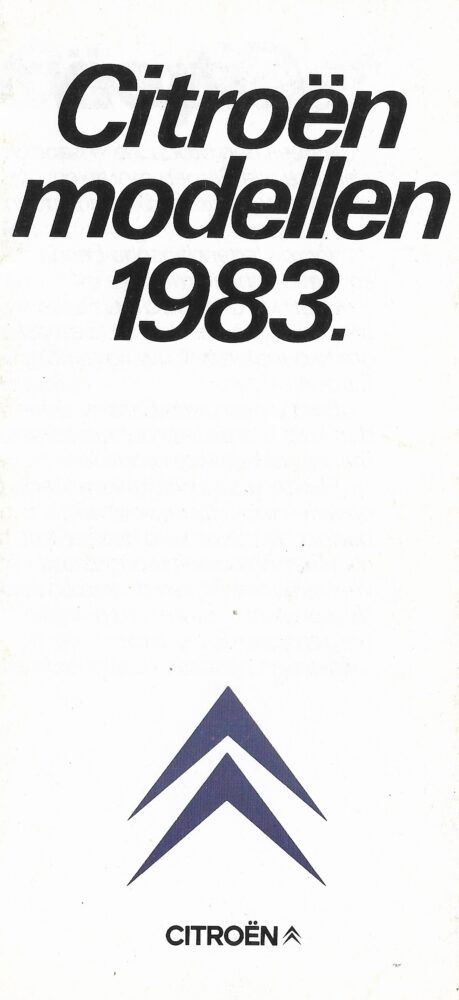1983 Citroën _ Algemeen - modellenoverzicht # 9872)