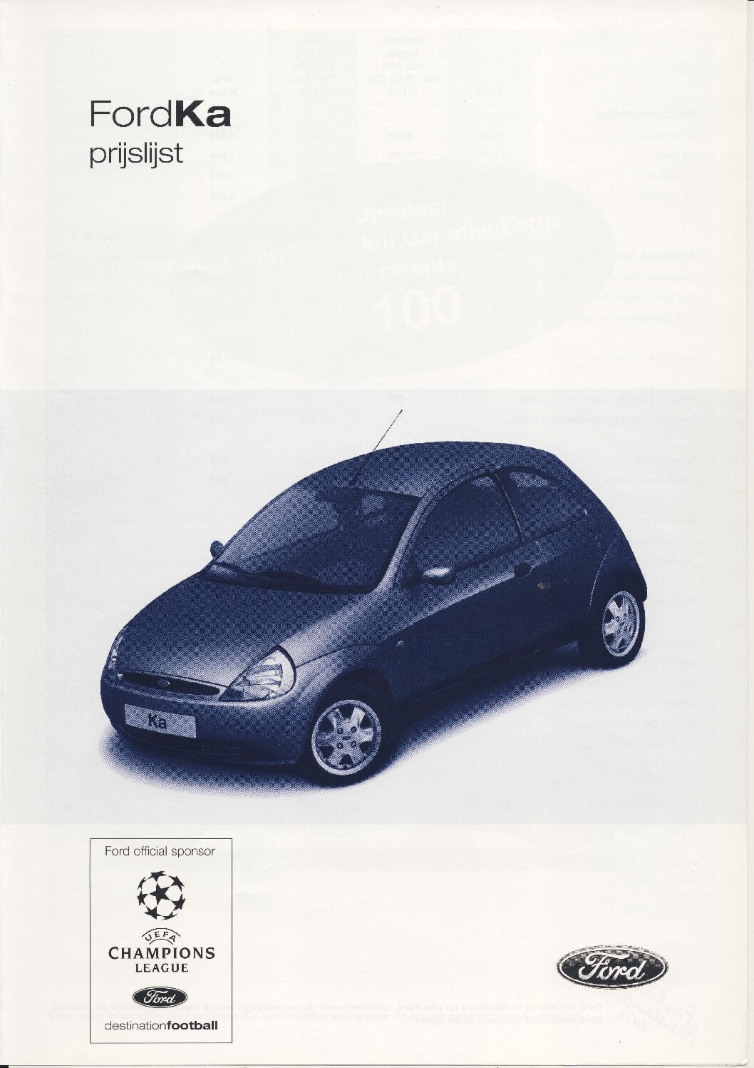 Ford Ka - Prijslijst 05-2003
