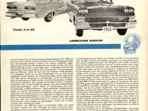 Ford op de R.A.I. 1958