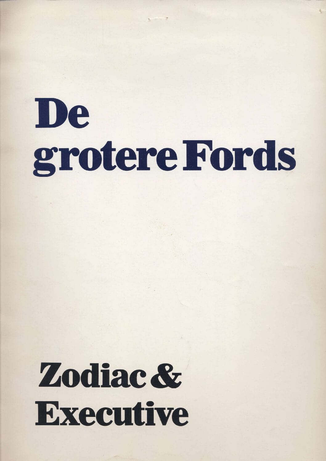 Ford Zodiac en Exexcituve
