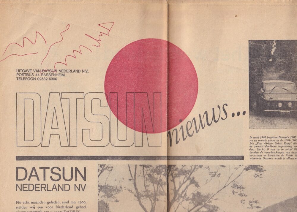 1967 Datsun nieuws krant (# 21003)