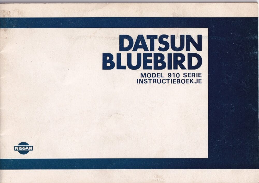 1983 Datsun bluebird handleiding (# 21035)