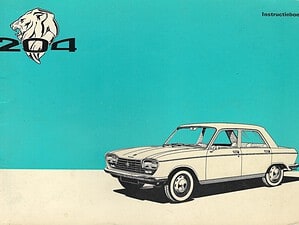1969 Peugeot 204 Instructieboekje (# 21753)