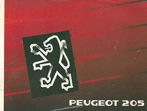 1990 Peugeot 205 Instructieboekje (# 21770)