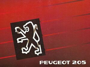 1989 Peugeot 205 Instructieboekje (# 21776)