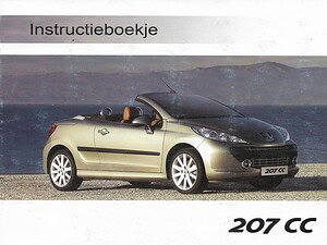 2007 Peugeot 207 CC Instructieboekje (# 21841)
