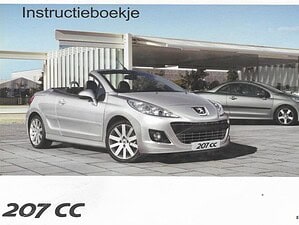 2009 Peugeot 207 CC Instructieboekje (# 21847)